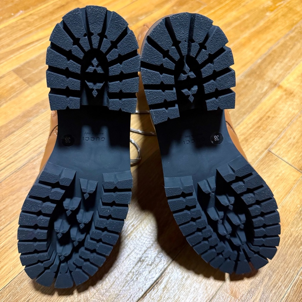 Gucci GG Matelassé leather combat boots - Picture 3 of 4